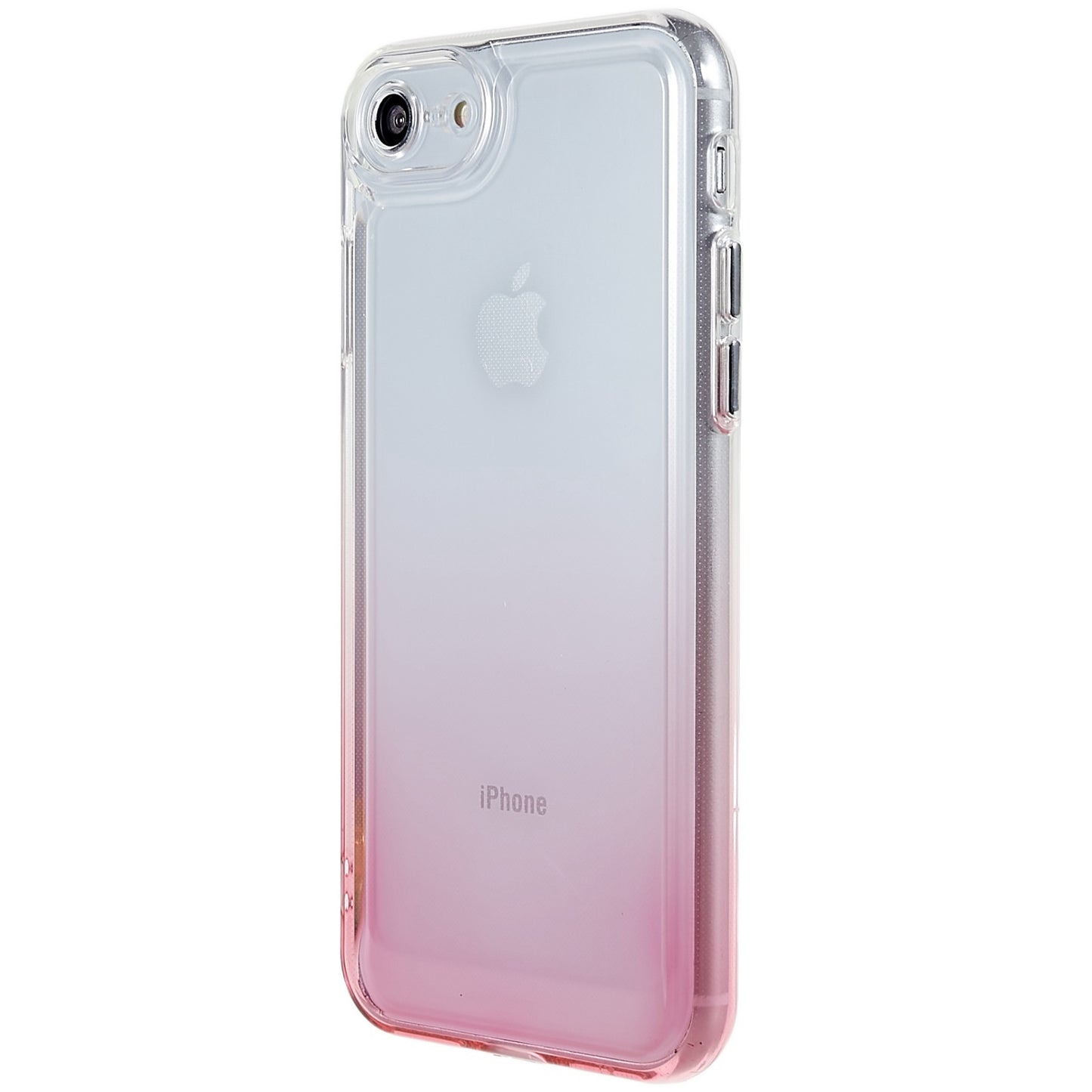 For iPhone 7 / 8 / SE (2020) / SE (2022) Gradient TPU Case Electroplating Buttons Mobile Phone Back Cover