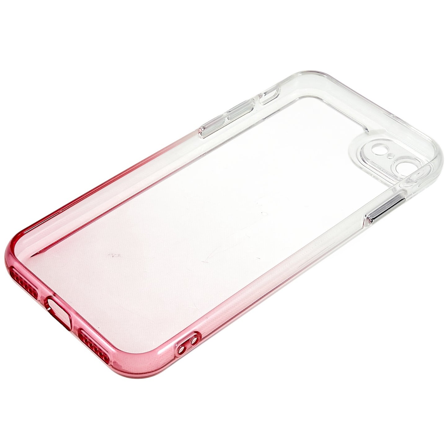For iPhone 7 / 8 / SE (2020) / SE (2022) Gradient TPU Case Electroplating Buttons Mobile Phone Back Cover