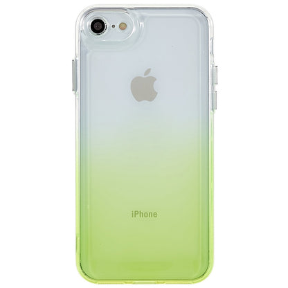 For iPhone 7 / 8 / SE (2020) / SE (2022) Gradient TPU Case Electroplating Buttons Mobile Phone Back Cover
