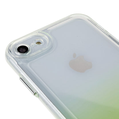 For iPhone 7 / 8 / SE (2020) / SE (2022) Gradient TPU Case Electroplating Buttons Mobile Phone Back Cover