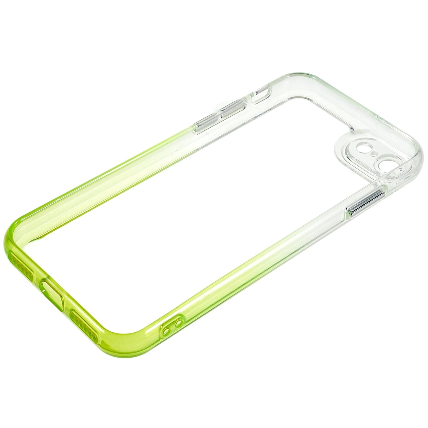 For iPhone 7 / 8 / SE (2020) / SE (2022) Gradient TPU Case Electroplating Buttons Mobile Phone Back Cover