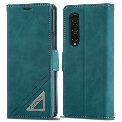 FORWENW F3-Series For Samsung Galaxy Z Fold3 5G Anti-fall Flip Wallet Case PU Leather Protective Cover with Stand Phone Shell