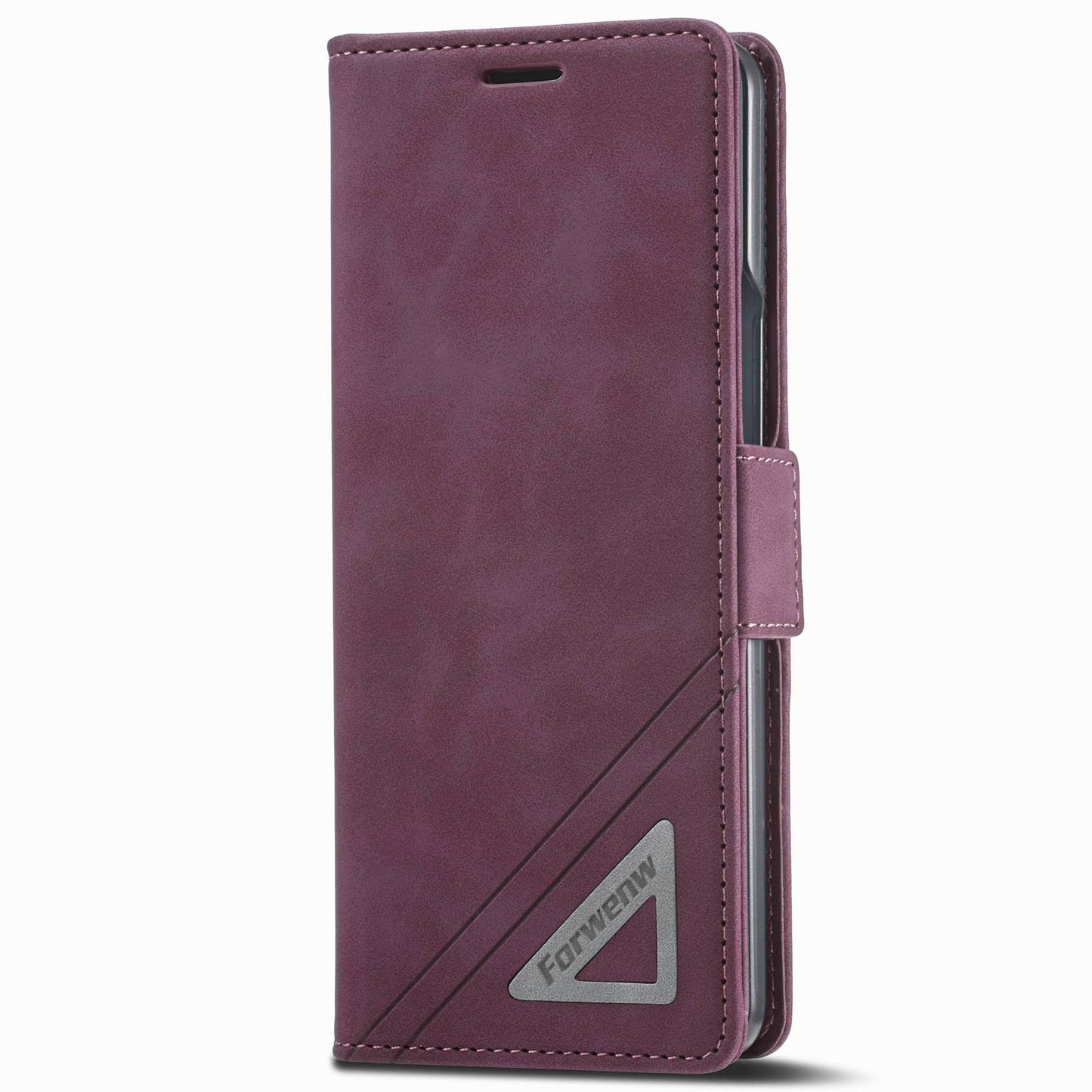 FORWENW F3-Series For Samsung Galaxy Z Fold3 5G Anti-fall Flip Wallet Case PU Leather Protective Cover with Stand Phone Shell