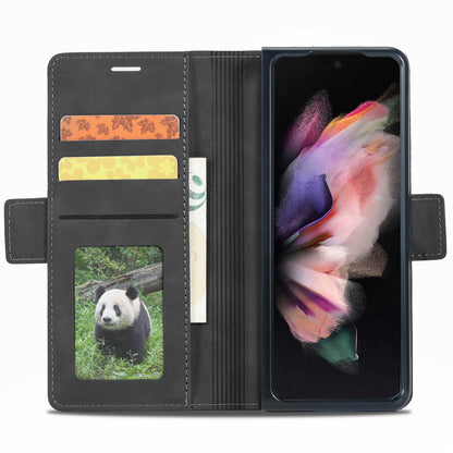 FORWENW F3-Series For Samsung Galaxy Z Fold3 5G Anti-fall Flip Wallet Case PU Leather Protective Cover with Stand Phone Shell