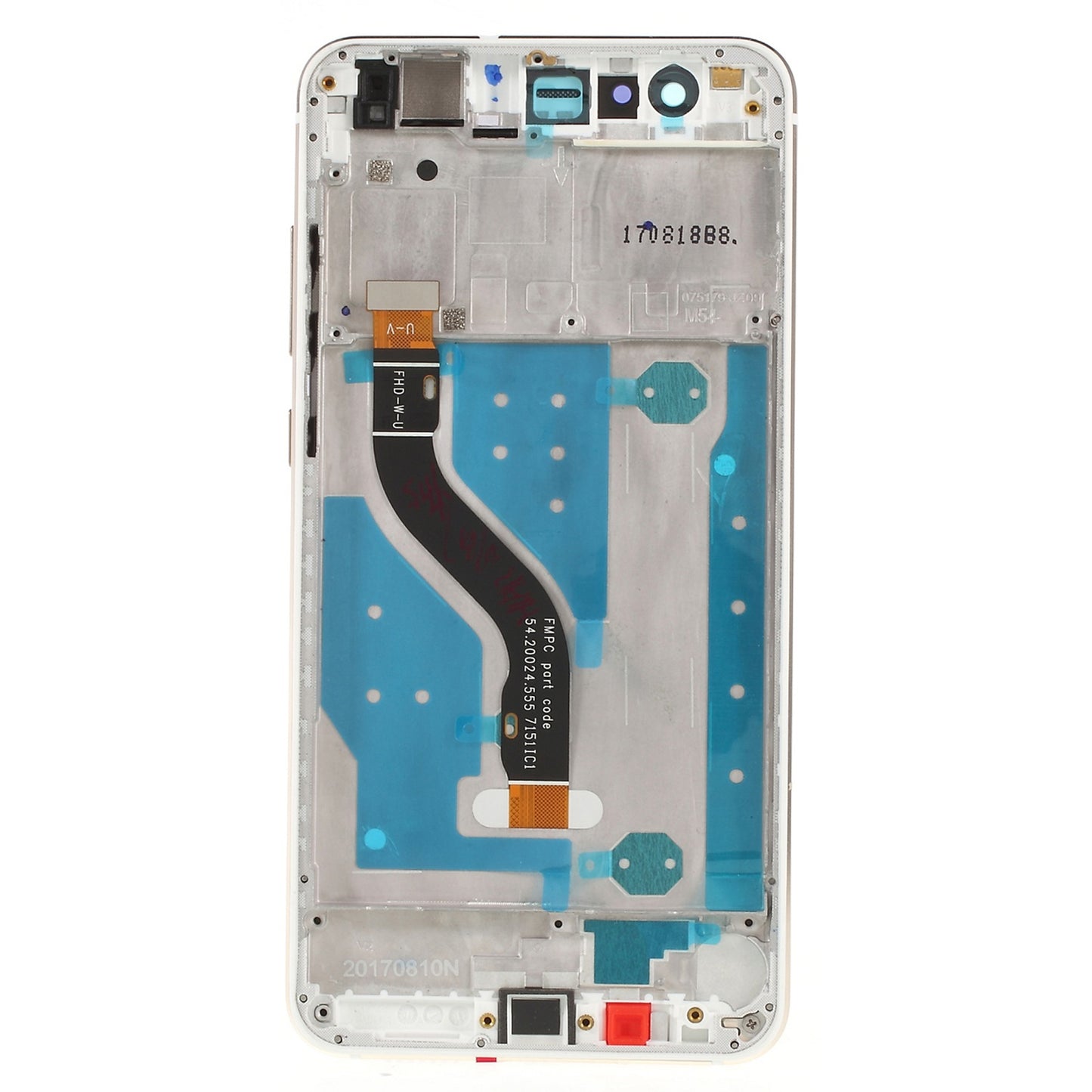 For Huawei P10 Lite Grade C LCD Screen and Digitizer Assembly + Frame Replacement Part (without Logo)