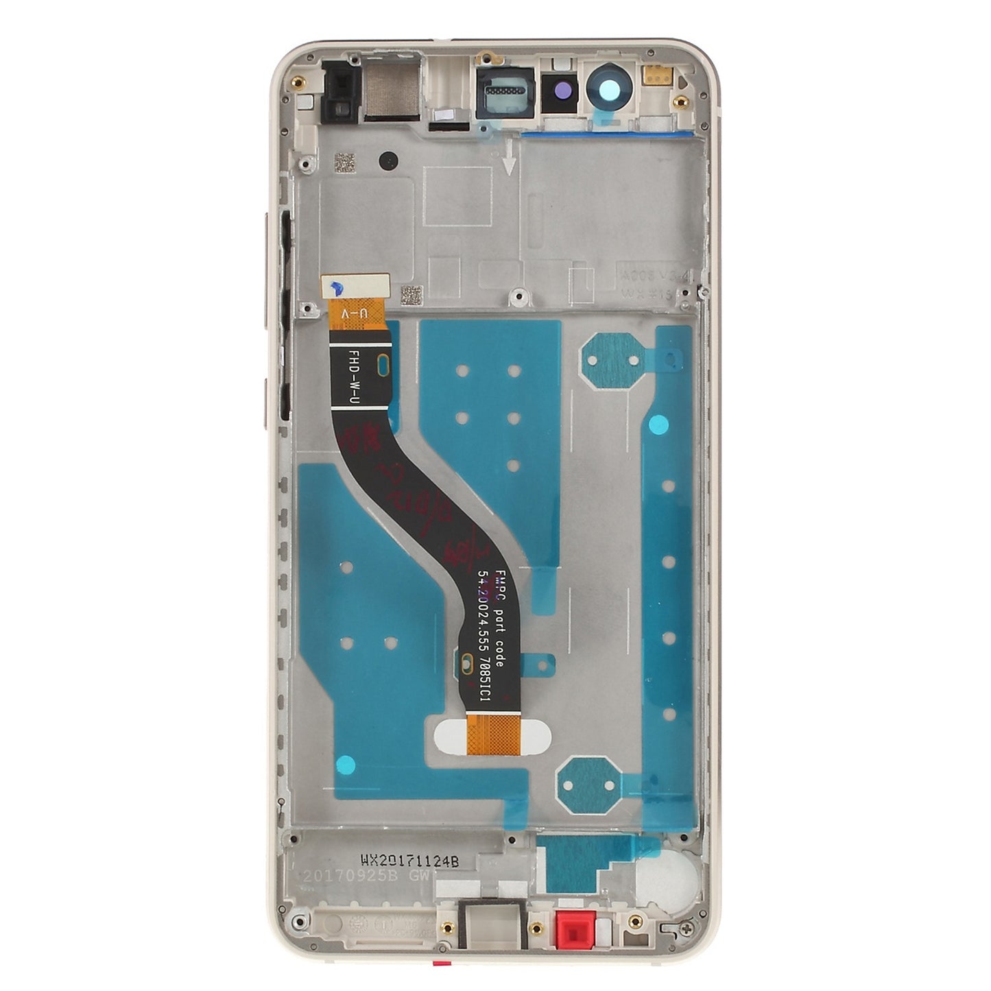 For Huawei P10 Lite Grade C LCD Screen and Digitizer Assembly + Frame Replacement Part (without Logo)