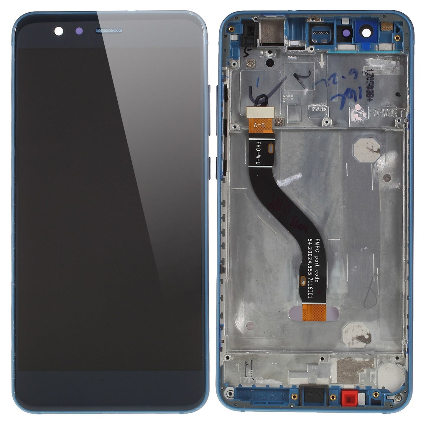 For Huawei P10 Lite Grade C LCD Screen and Digitizer Assembly + Frame Replacement Part (without Logo)