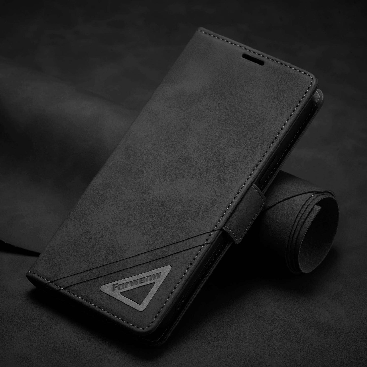 FORWENW F3-Series For iPhone 13 Pro 6.1 inch Drop-proof Anti-scratch Wallet Case PU Leather Cell Phone Cover with Stand