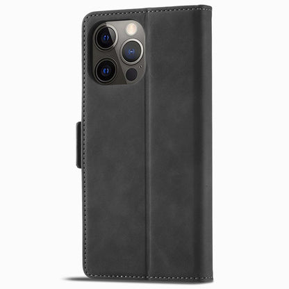 FORWENW F3-Series For iPhone 13 Pro 6.1 inch Drop-proof Anti-scratch Wallet Case PU Leather Cell Phone Cover with Stand