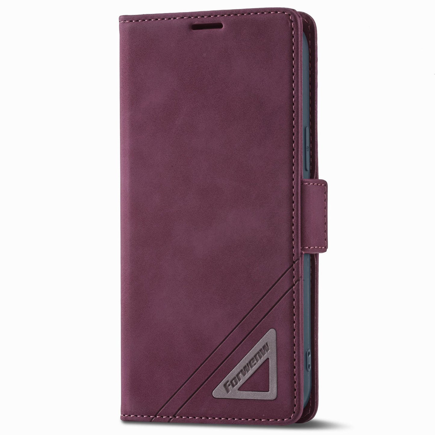 FORWENW F3-Series For iPhone 13 Pro 6.1 inch Drop-proof Anti-scratch Wallet Case PU Leather Cell Phone Cover with Stand