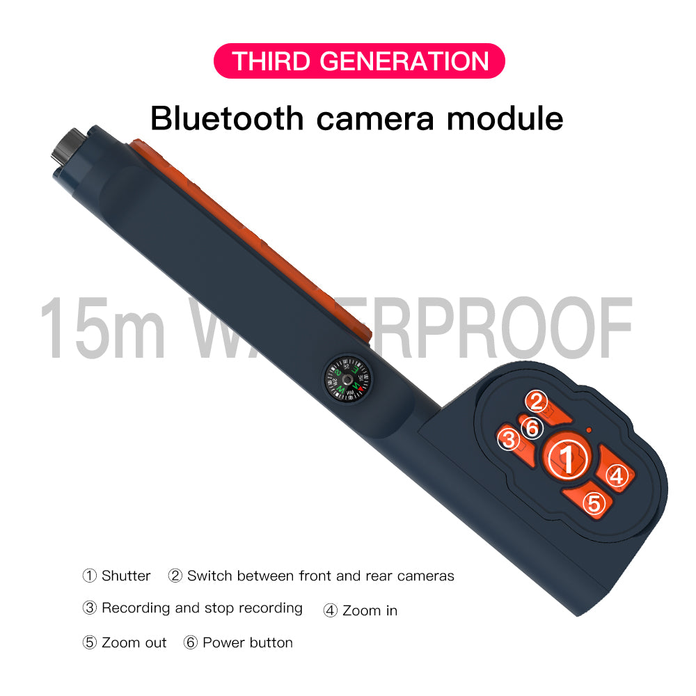 SHELLBOX Professional Diving Phone Case 15M Waterproof Protective Housing Case for iPhone 13 Pro Max / X /  XR / XS Max Underwater Phone Case with Bluetooth Camera Module