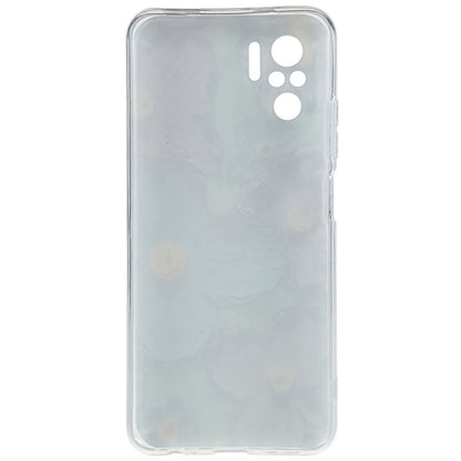 For Xiaomi Poco M5s 4G / Redmi Note 10 4G / Redmi Note 10S 4G Precise Cutout Rhinestone Decor Case Flower Pattern Epoxy IMD TPU Protector
