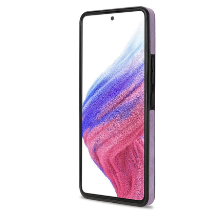 N.BEKUS For Samsung Galaxy A52 4G / 5G / A52s 5G Shockproof Phone Case Vertical Card Holder Kickstand PU Leather+TPU RFID Blocking Phone Cover