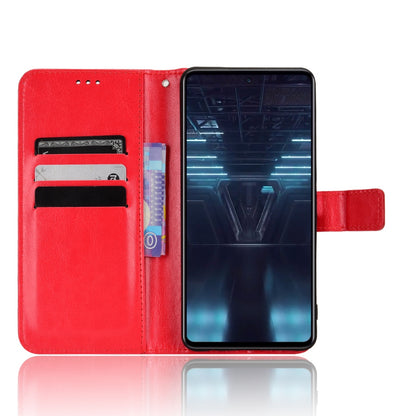 For Infinix Note 12 VIP X672 4G Crazy Horse Texture Wallet Style Case Stand TPU+PU Leather Double Protection Phone Cover with Strap