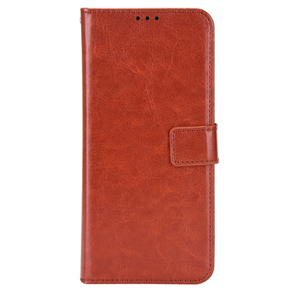 For Infinix Note 12 VIP X672 4G Crazy Horse Texture Wallet Style Case Stand TPU+PU Leather Double Protection Phone Cover with Strap