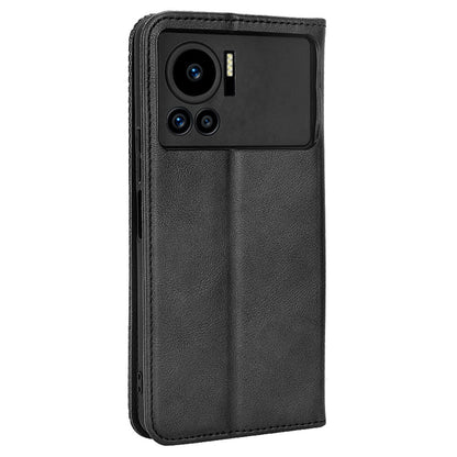 For Infinix Note 12 VIP X672 4G Vintage PU Leather Scratch-resistant Phone Case Stand Drop-proof Shell with Wallet