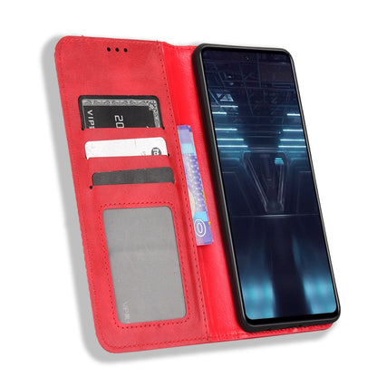 For Infinix Note 12 VIP X672 4G Vintage PU Leather Scratch-resistant Phone Case Stand Drop-proof Shell with Wallet