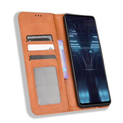For Infinix Note 12 VIP X672 4G Vintage PU Leather Scratch-resistant Phone Case Stand Drop-proof Shell with Wallet