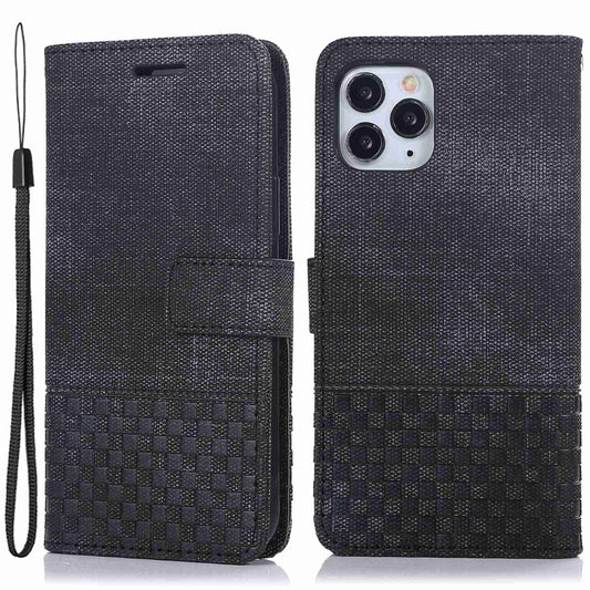 Anti-drop Phone Case For iPhone 13 Pro 6.1 inch, Cloth Texture PU Leather Magnetic Stand Wallet RFID Blocking Scratch-resistant Phone Cover