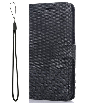 Anti-drop Phone Case For iPhone 13 Pro 6.1 inch, Cloth Texture PU Leather Magnetic Stand Wallet RFID Blocking Scratch-resistant Phone Cover