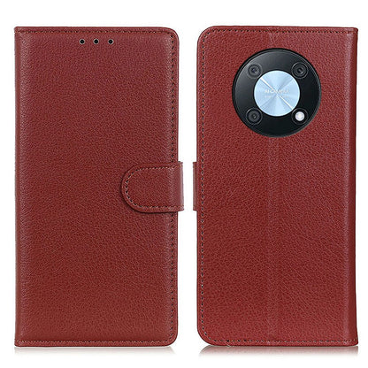 For Huawei nova Y90 4G Litchi Texture PU Leather Shockproof Phone Case Wallet Stand Protective Cover