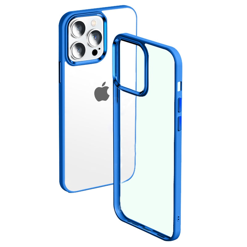 YOOBAO Slim Phone Case for iPhone 13 Pro 6.1 inch  Protective Cover Silicone+Acrylic Anti-Fall Phone Shell with Metal Lens Frame