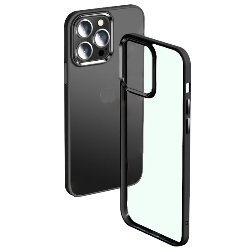 YOOBAO Slim Phone Case for iPhone 13 Pro 6.1 inch  Protective Cover Silicone+Acrylic Anti-Fall Phone Shell with Metal Lens Frame
