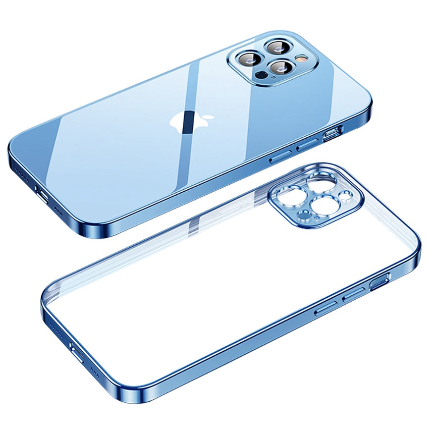 YOOBAO For iPhone 13 Pro 6.1 inch Straight Edge Silicone Case Anti-drop Electroplating Phone Cover