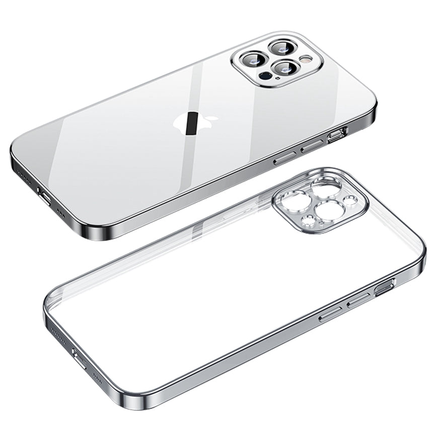 YOOBAO For iPhone 13 Pro 6.1 inch Straight Edge Silicone Case Anti-drop Electroplating Phone Cover