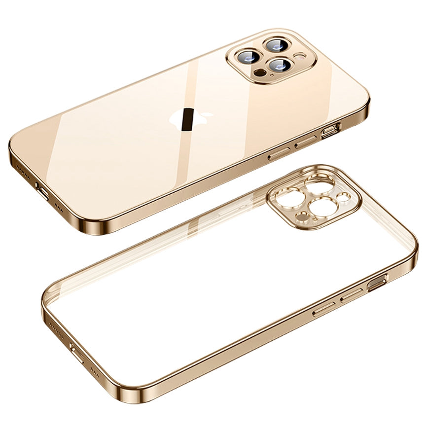 YOOBAO For iPhone 13 Pro 6.1 inch Straight Edge Silicone Case Anti-drop Electroplating Phone Cover