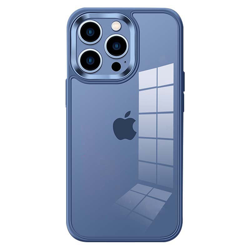 YOOBAO For iPhone 13 Pro 6.1 inch Transparent Acrylic + TPU Hybrid Case Anti-scratch Phone Cover with Metal Camera Lens Frame