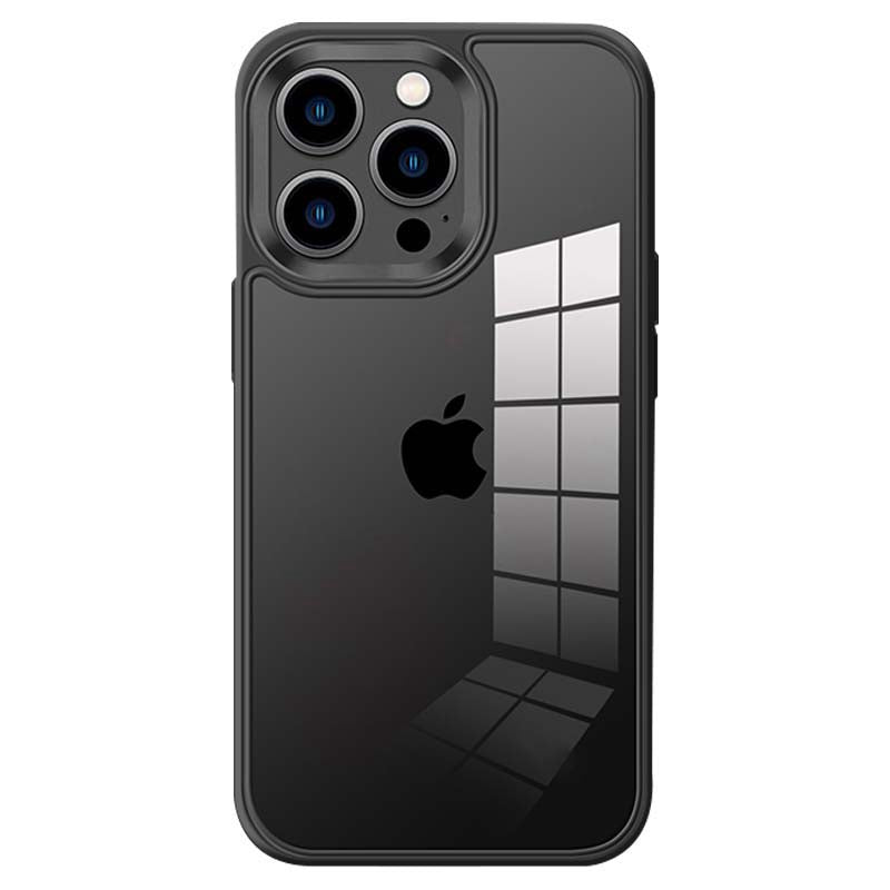 YOOBAO For iPhone 13 Pro 6.1 inch Transparent Acrylic + TPU Hybrid Case Anti-scratch Phone Cover with Metal Camera Lens Frame