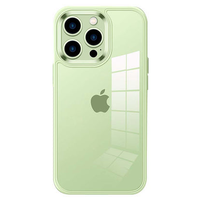 YOOBAO For iPhone 13 Pro 6.1 inch Transparent Acrylic + TPU Hybrid Case Anti-scratch Phone Cover with Metal Camera Lens Frame