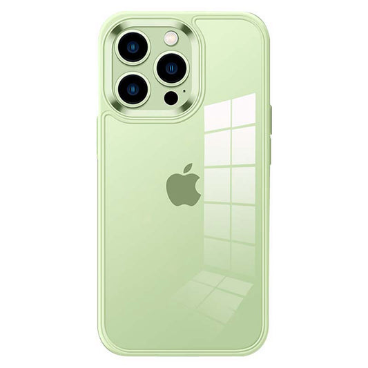 YOOBAO For iPhone 13 Pro 6.1 inch Transparent Acrylic + TPU Hybrid Case Anti-scratch Phone Cover with Metal Camera Lens Frame