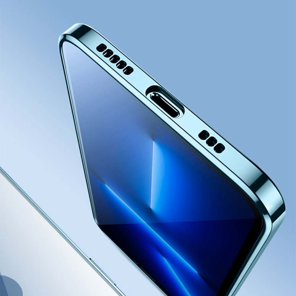 YOOBAO For iPhone 13 Pro 6.1 inch Electroplating Transparent Silicone Phone Case with Camera Lens Film