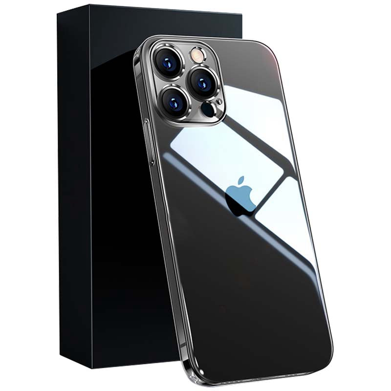 YOOBAO For iPhone 13 Pro 6.1 inch Electroplating Transparent Silicone Phone Case with Camera Lens Film
