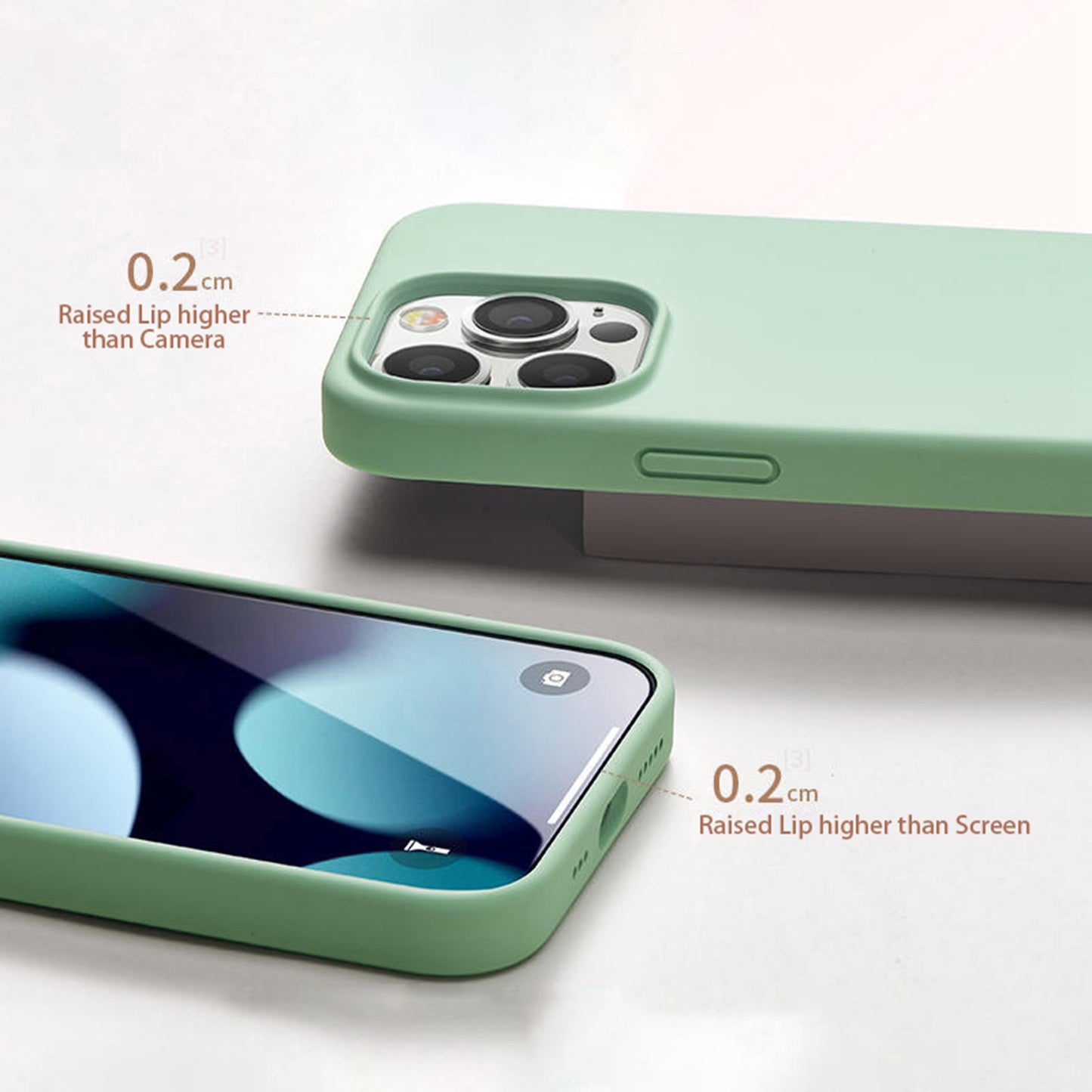 YOOBAO For iPhone 13 Pro 6.1 inch Soft Silicone Case Ultra Slim Smooth Touch Anti-drop Phone Cover