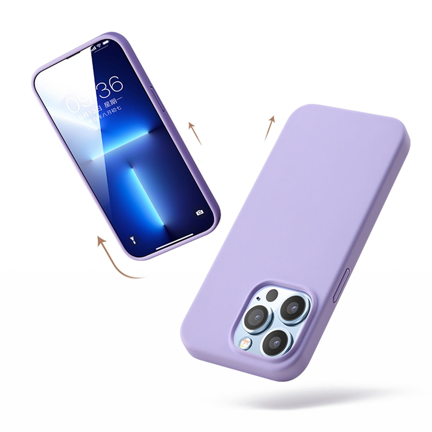 YOOBAO For iPhone 13 Pro 6.1 inch Soft Silicone Case Ultra Slim Smooth Touch Anti-drop Phone Cover