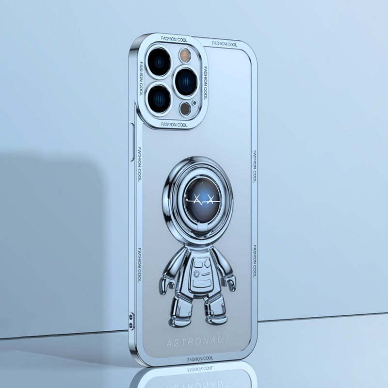 YOOBAO TPU Phone Case For iPhone 13 Pro 6.1 inch Planet Spaceman Phone Cover Kickstand with Car Mount Metal Sheet