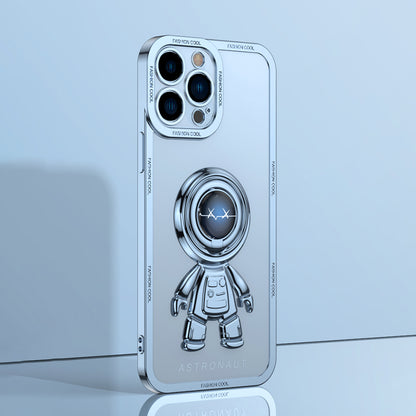 YOOBAO TPU Phone Case For iPhone 13 Pro 6.1 inch Planet Spaceman Phone Cover Kickstand with Car Mount Metal Sheet