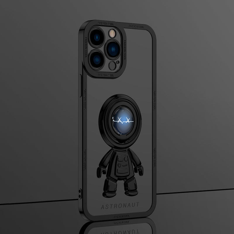 YOOBAO TPU Phone Case For iPhone 13 Pro 6.1 inch Planet Spaceman Phone Cover Kickstand with Car Mount Metal Sheet