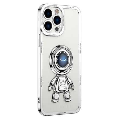 YOOBAO TPU Phone Case For iPhone 13 Pro 6.1 inch Planet Spaceman Phone Cover Kickstand with Car Mount Metal Sheet