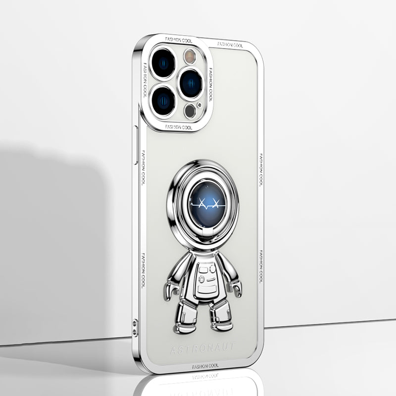 YOOBAO TPU Phone Case For iPhone 13 Pro 6.1 inch Planet Spaceman Phone Cover Kickstand with Car Mount Metal Sheet