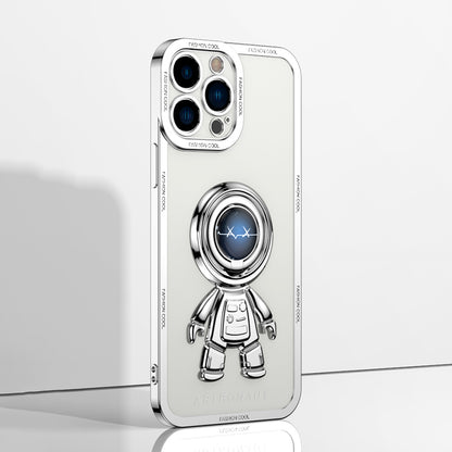 YOOBAO TPU Phone Case For iPhone 13 Pro 6.1 inch Planet Spaceman Phone Cover Kickstand with Car Mount Metal Sheet