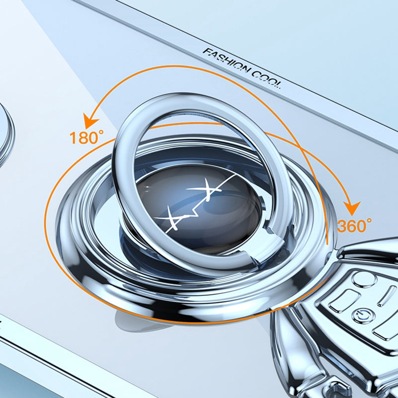 YOOBAO TPU Phone Case For iPhone 13 Pro 6.1 inch Planet Spaceman Phone Cover Kickstand with Car Mount Metal Sheet