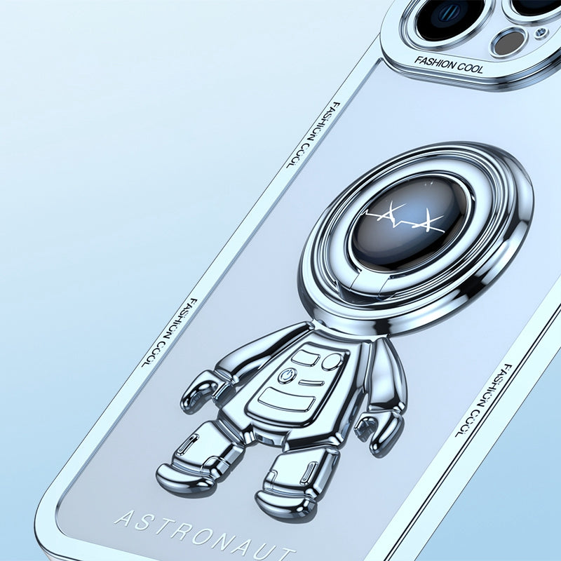 YOOBAO TPU Phone Case For iPhone 13 Pro 6.1 inch Planet Spaceman Phone Cover Kickstand with Car Mount Metal Sheet