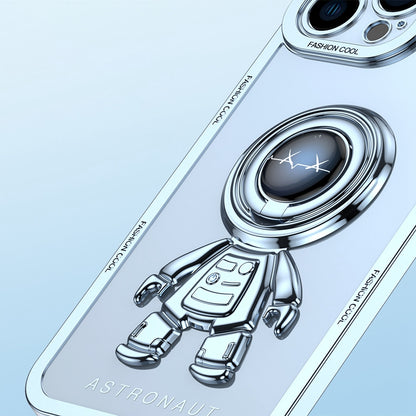 YOOBAO TPU Phone Case For iPhone 13 Pro 6.1 inch Planet Spaceman Phone Cover Kickstand with Car Mount Metal Sheet