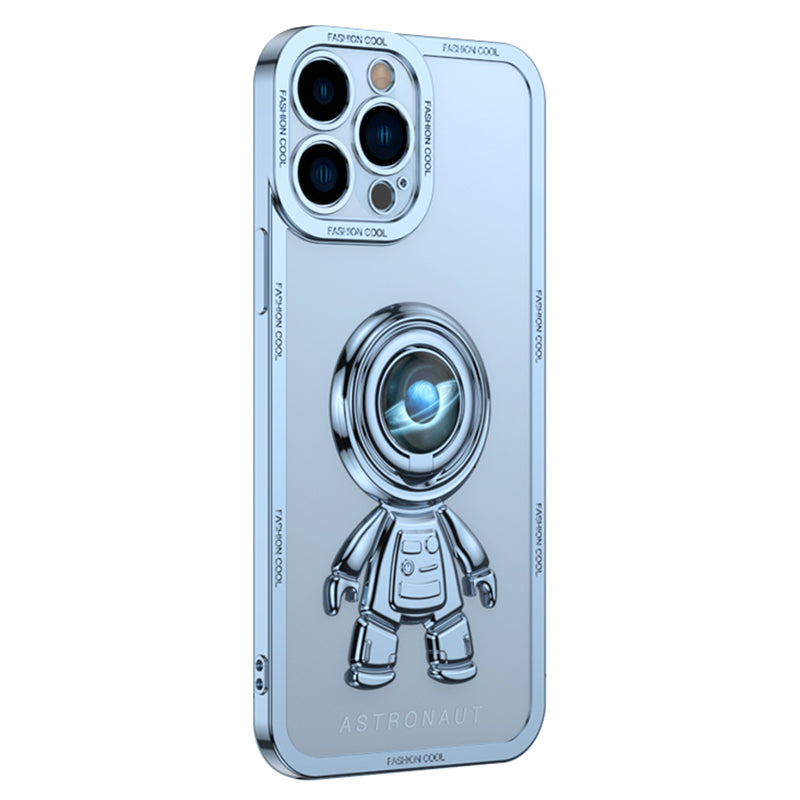 YOOBAO TPU Phone Case For iPhone 13 Pro 6.1 inch Planet Spaceman Phone Cover Kickstand with Car Mount Metal Sheet