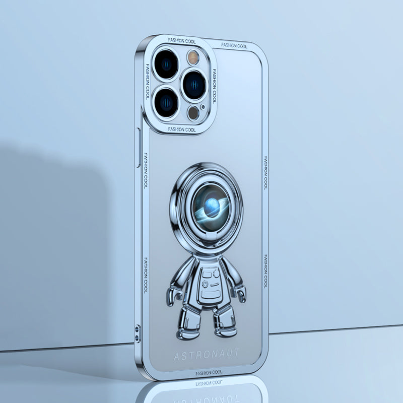 YOOBAO TPU Phone Case For iPhone 13 Pro 6.1 inch Planet Spaceman Phone Cover Kickstand with Car Mount Metal Sheet