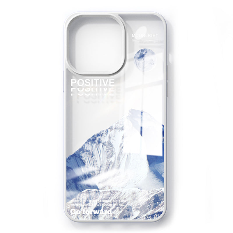 YOOBAO For iPhone 13 Pro 6.1 inch Drop-proof TPU Phone Case Volcano Iceberg Pattern Printing Back Cover